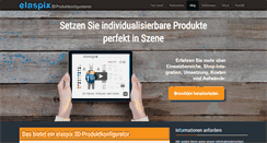 Desktop Screenshot of elaspix.de
