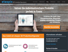 Tablet Screenshot of elaspix.de